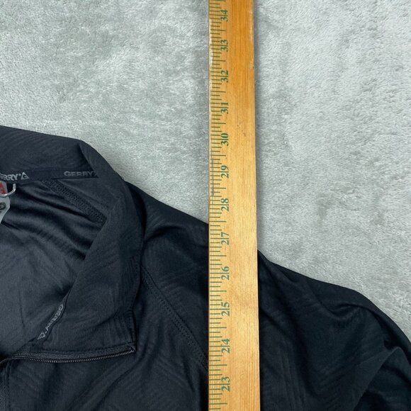Gerry Mens Black Lightweight Long Sleeve Quarter Zip Pullover XL a1060 - Picture 3 of 7